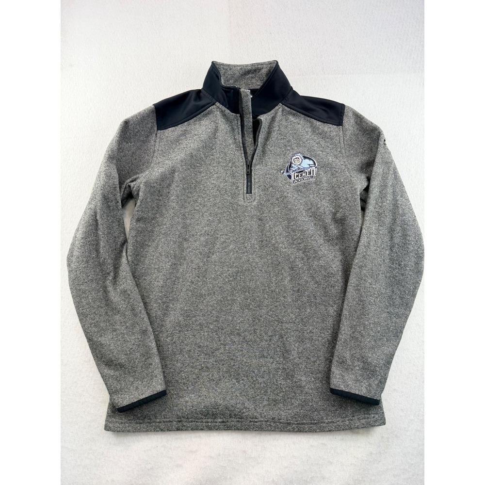 Under Armour Jacksonville Icemen Quarter Zip Pullover Gray Mens Small ECHL
